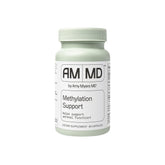 Amy Myers MD Methylation Support bottle highlighting methylated B vitamins for methylation support.