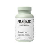 Amy Myers MD OsteoDura bottle front showing calcium with sea minerals for bone support