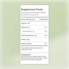Amy Myers MD Paleo Protein Unflavored tub highlighting grass-fed collagen blend.