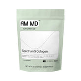 Amy Myers MD Spectrum 5 collagen powder bottle for daily hair and skin support