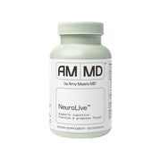 Amy Myers MD NeuroLive bottle promotes brain health and focus at a glance.