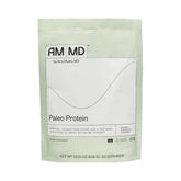 Amy Myers MD Paleo Protein Double Chocolate jar showing gluten-free, collagen-based powder