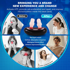 AMZKEIO USB recharge feature enables convenient daily nasal support.