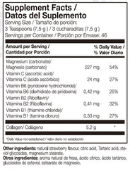 AML Sport collagen powder scoop shows strawberry flavor for easy daily mix.