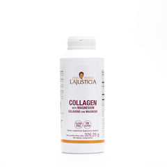 Ana María Lajusticia collagen magnesium 450 tabs label closeup highlights ingredients for skin vitality