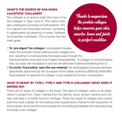 Ana María Lajusticia collagen tablets being poured into hand emphasizing daily consistency
