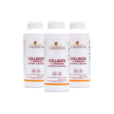 Ana María Lajusticia collagen pills bottle, targeted for skin and joint support.