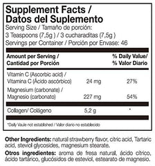 Ana Maria Lajusticia Hydrolisate Collagen Powder scoop for daily use with strawberry flavor and easy absorption