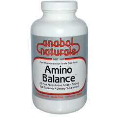Anabol Naturals Amino Balance bottle showing capsules for post-workout recovery.
