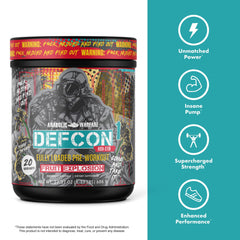 Person preparing for lift with Defcon1 for focused training