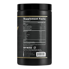Anabolic Warfare Post-workout recovery serving with essential amino acids label