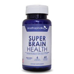 Anathapindika Health Brain Health bottle showing a nootropic blend for daily focus support.