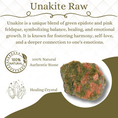 ANAYA AGATE Authenticity card with Unakite stone confirms trusted sourcing