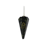 ANAYA AGATE kambaba jasper pendulum hexagonal cut for precise divination