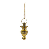 ANAYA AGATE pendulum gold pointed cone with ring plate enhances precise dowsing readings.