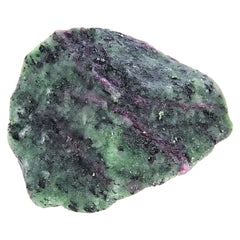 ANAYA AGATE Ruby Zoisite rough stone back view suitable for cabbing and polishing