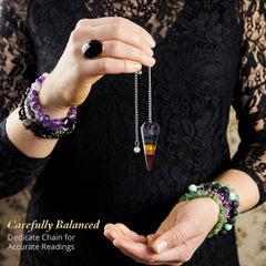 ANAYA AGATE green aventurine pendulum supports heart-centered energy checks.