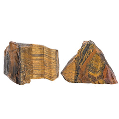 Anaya Agate Tiger Eye rough stone for tumbling and polishing, natural texture and color.