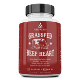 Ancestral Supplements Beef Heart bottle front showing 3300 mg per serving for daily vitality.