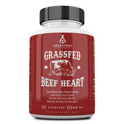 Ancestral Supplements Beef Heart bottle front showing 3300 mg per serving for daily vitality.