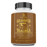 Ancestral Supplements bottle showcasing grass-fed beef tracheal cartilage for joint and immune support.