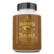 Ancestral Supplements bottle showcasing grass-fed beef tracheal cartilage for joint and immune support.