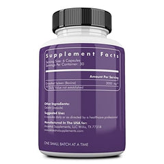 Close-up of Ancestral Supplements Grass-Fed Spleen capsules highlighting daily use and immune support