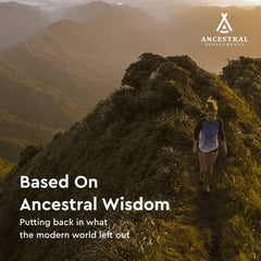 Ancestral Supplements label details gallbladder-liver blend aiding gut health