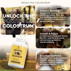 Label on bottle highlighting purity and grass-fed sourcing for clean supplementation.