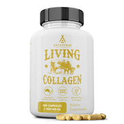 Ancestral Supplements Living Collagen packaging highlighting grass-fed beef cartilage source for skin and joints