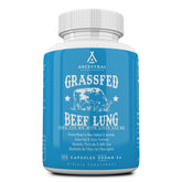 Ancestral Supplements lung-liver bottle with capsules for lung support.