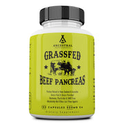 Ancestral Supplements Pancreas bottle front with enzyme-rich content for digestion support