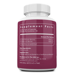Ancestral Supplements postpartum support capsules; beef liver and placenta for iron and vitamin intake