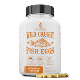 Ancestral Supplements Wild Caught Fish Eggs bottle front for omega-3 nutrition