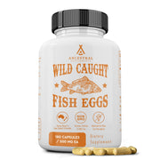 Ancestral Supplements Wild Caught Fish Eggs bottle front for omega-3 nutrition