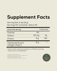 Ancient + Brave True Collagen, polvo neutro para bebidas frías o calientes.