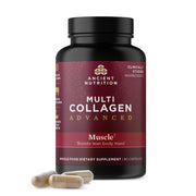Ancient Nutrition Advanced Multi Collagen Capsules bottle for daily wellness.