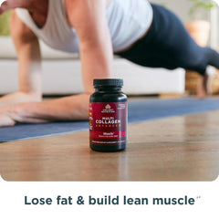 Ancient Nutrition Advanced Multi Collagen capsules shown in a simple daily-use plan for protein support.