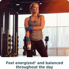 Ancient Nutrition Clean Energy Powder scoop reveals convenient serving for quick energizing routines.