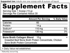 Ancient Nutrition collagen powder with scoop ready to dispense
