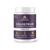 Ancient Nutrition colostrum bottle: convenient daily gut and immune support.