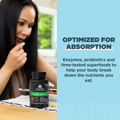 Ancient Nutrition Digestive Enzymes shelf-stable Bacillus coagulans supports convenient storage.