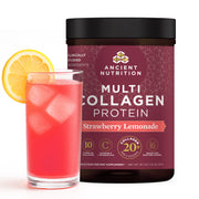 Ancient Nutrition collagen bottle for daily skin, nails, and gut support.
