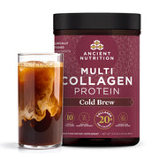 Ancient Nutrition bottle showcasing hydrolyzed collagen powder for skin and joint support