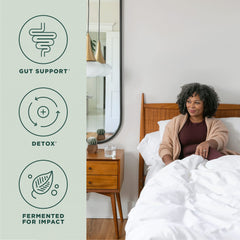 Lactobac? Not applicable; Leaky Gut capsules highlight licorice root and marshmallow.