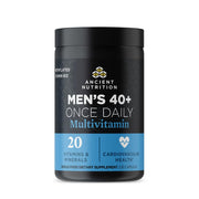 Ancient Nutrition Men's 40+ multivitamin bottle front view supports daily health.
