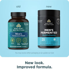 Ancient Nutrition Men's Multivitamin capsules ready for daily wellness use.