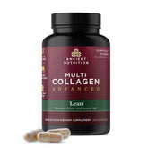Ancient Nutrition Multi Collagen Advanced Lean bottle for supporting healthy weight goals.