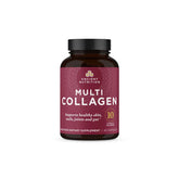 Ancient Nutrition Multi Collagen pills bottle front supports skin and joints daily.
