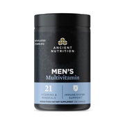 Ancient Nutrition Multivitamin for Men bottle front view supporting daily wellness.
